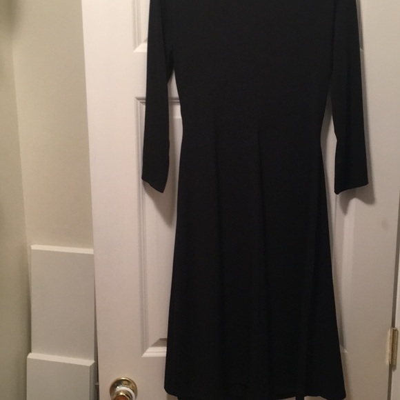 Susan Lucci Black Faux Wrap Dress - Picture 8 of 8